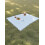 Witte polyester picknickmat met lichtdoorlatend effect 1