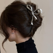 Neue Vintage-Haarspangen mit Schleife, Haarclips aus Metall, Krabben-Haarschmuck, Haifisch-Haarspangen für Damen, Haaraccessoires