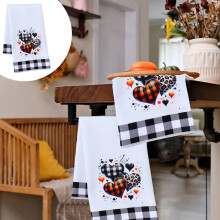 Pumpkin Autumn Kitchen Towels, Absorbent & Fast-Drying, 17.72x27.56 in, for Thanksgiving, Halloween, Bathroom & Cooking – Compatible with Fall Decor