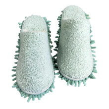 Pantoufles vertes élégantes pour femme, idéales pour l'automne/hiver – Douces, épaisses, semelle intérieure amovible, faciles à nettoyer,
