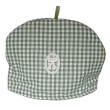 Housse isotherme vintage à motif floral pour théière, vert armée