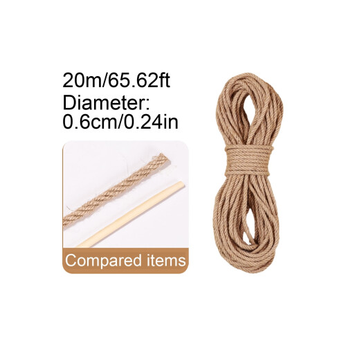 Hemp Rope for Cat Scratcher 0.16 in x 164 ft 1