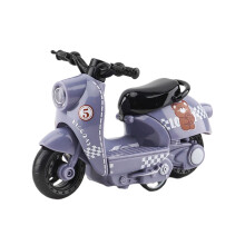 Friction-Powered Inertia Motorcycle Toy Car – Pull-Back Baby Car for Toddlers 1-5, Christmas Stocking Stuffer, Birthday Gift, Party Favor – Gray