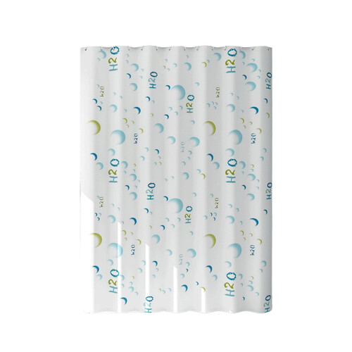 Ensemble de tringle à rideau de douche imperméable en tissu (1 ensemble) 1