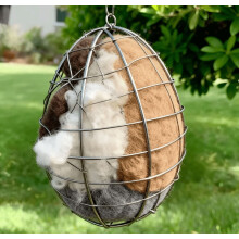 Mangeoire à oiseaux en forme de cœur, résistante aux intempéries, lot de 1