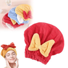 2026 New Microfiber Hair Towel Wrap for Wet Hair – Quick-Drying, Soft Bow Tie, Compatible with Women