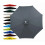 9FT 8 Rib Patio Umbrella Canopy UV Resistant - Gray 1