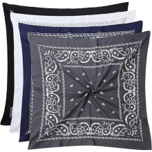 Bomuldsbandanaer 27x27 tommer 4-pak