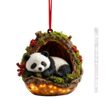 Pendentif sapin de Noël animaux de la forêt fantaisistes – Cadeau et décoration pour sapins, couronnes et centres de table
