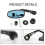 Motorcycle Bar End Mirrors 22mm Adjustable Foldable 3