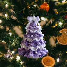 15 cm DIY Haakset voor Kerstboom en Kerstmanpop voor Beginners – Leer hoe je pluche decoratie, kerstversiering en kerstknutselset haakt