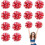 Cheer Pom Poms 12-pack – Plastic Metallic, 30 cm 1