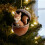 Conjunto de 4 enfeites de Natal em acrílico com animais da floresta. 1