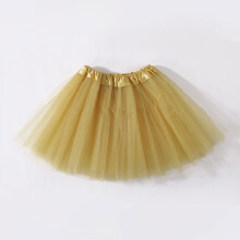 Tutu-Rock, 3-lagig, aus Tüll, passend für die meisten Mädchen von 4-11 Jahren, ideal für Tanzpartys, Ballett- und Prinzessinnenkostüme, gelb