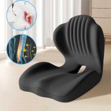 Coussin de posture et d'assise HuaweiLyai – Coussin de chaise ergonomique en mousse à mémoire de forme en forme de L avec soutien dorsal,