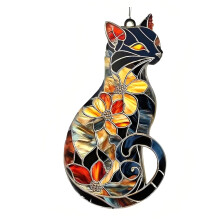 Ornamenti acrilici trasparenti a forma di animale, da appendere a casa, su pareti o finestre, per feste e vacanze.