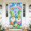 Husă de ușă de Paște cu design de ouă de iepuraș, 180x90cm 1
