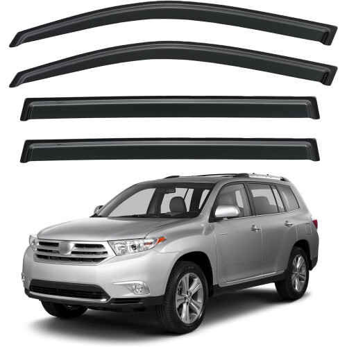 Προστατευτικά βροχής για Toyota Highlander 2008-2013, Αεραγωγοί εξωτερικού καναλιού