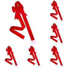 Grote rode kerststrik van 199 cm (78,8 inch) – fluwelen lint met stalen draad voor keuken, meubels, deuren, open haard, muur en feestdecoraties