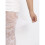 Meia-calça feminina floral até o tornozelo com renda e strass. 4