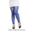 Meia-calça feminina floral até o tornozelo com renda e strass. 5