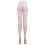 Meia-calça feminina floral até o tornozelo com renda e strass. 8