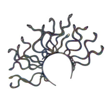 Eleganti fasce per capelli a forma di serpente, copricapo vintage per Halloween, feste in maschera e cosplay.