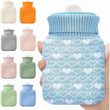 Mini-Wärmflasche 320 ml mit Silikonhülle