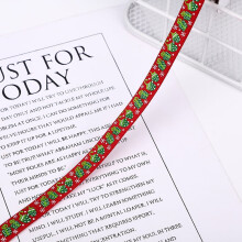 100 jaardin joulunauha, 1 cm leveä painettu grosgrain- ja satiinikuvio, lahjapaketointiin, rusetteihin ja askarteluun – yhteensopiva