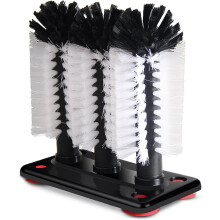 Glass Washer Brush with Suction Base – Rotating Cup & Wine Glass Cleaner for Sink, Bottle, Tea Cup – Compatible with Manual Use