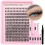 Wispy Lash Clusters D Curl 192 stk med limforseglingspinsett 2