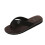 Men's Flip Flops Brown Size 45 Color Block Textured 2