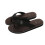Men's Flip Flops Brown Size 45 Color Block Textured 3