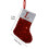 Chaussettes de Noël à paillettes rouges brodées initiale 26 3