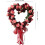 Kunstig hjerteformet blomsterdekor til valentinsdagskrans 5
