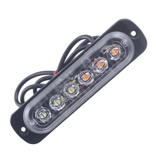 Gelbe LED-Warnleuchte (6 LEDs) 2