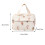 Gesteppte Lunchtasche mit Blumenmuster für Damen, braun 2