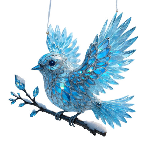 Vogel-Acryl-Weihnachtsbaumschmuck (1 Stück) 2
