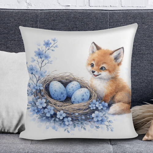 Easter pillowcase polyester 18x18 inches 1