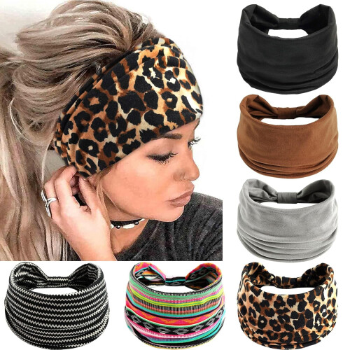 Πακέτο 6 κορδέλες Boho για γυναίκες και εφήβους – Vintage τουρμπάνι με κόμπους, 2