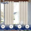 Cortinas translúcidas para exterior, bege, 137 x 213 cm (54 x 84 polegadas), conjunto de 2 4