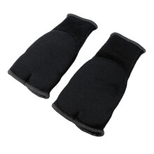 Gel Nylon Hand Wrap Boxing Gloves Half Finger for Men Women Black M