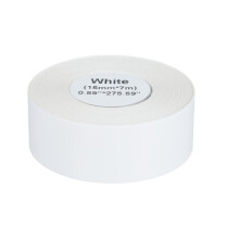 15mm x 7m Waterproof Self-Adhesive Label Tape White/Pink/Blue