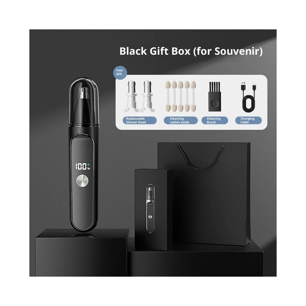 Nose Hair Trimmer for Men & Women â Painless, Waterproof, USB-C, Dual-Edge Blades, Compatible with TYPE-C power supply