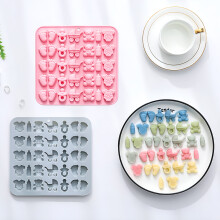 Moldes de silicona para baby shower: pies, biberón, chupete,