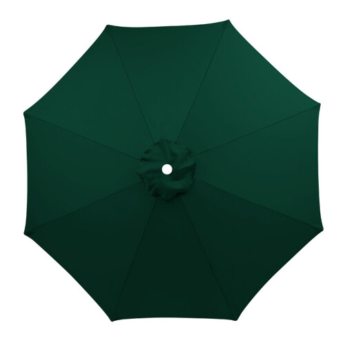 Parasol de terrasse à 6 baleines, 3 m, vert foncé