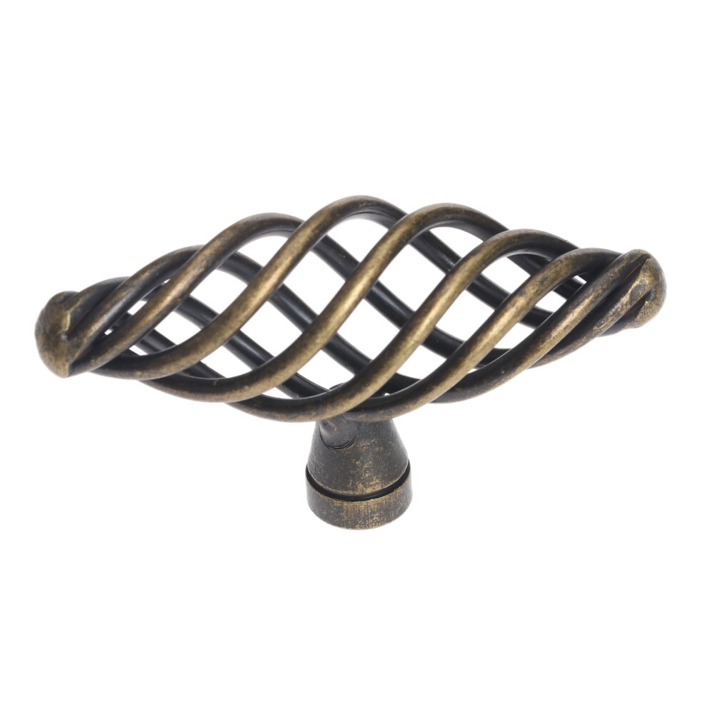 1Pc Door Knob Bird Nest Style Antique Cabinet Dresser Handles Pulls Knob European Style Kitchen Pull Handles Furniture Hardware 9405492112858