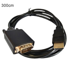 Cavo adattatore da HD a VGA 180 cm/300 cm, cavo video per computer 1080p da HD a VGA O6J