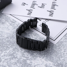 1 st Gear S3 klockarmband svart rostfritt stål metallarmband bekvämt för sport och daglig användning