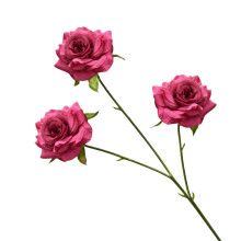 Künstliche Rosen mit 3 Köpfen zur Heimdekoration